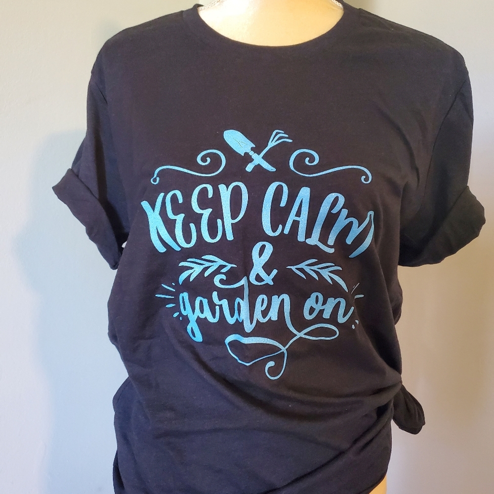 Keep calm and garden on large